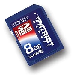 Patriot 8 GB Class 6 SDHC Flash Memory Card PSF8GSDHC6