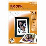 Kodak 8777757 - Ultra Premium Photo Paper, 76 lbs., High-Gloss, 4 x 6, 20 Sheets/Pack-KOD8777757