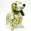 Fuzzy Nation Green Fern Dachshund Dog Handbag-Garden Hounds Fuzzy Coutour Edition