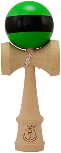 SunRise Green with Black Stripe Beech Wood Kendama