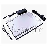 External Laptop Battery - 95 Watt Hours. Provides up to seven hours of additional run-time. Includes AC adapter for charging.