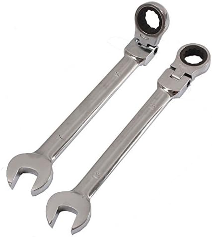 12pcs Professional Fixed Spanners Metric Ratchet Wrench Polished Tool Set 8-19mm