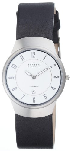 Skagen Herrenarmbanduhr Slimline Leder 533LTLW Preisvergleich