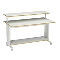 Adjustable Height Workstation Gray