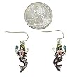 Silvertone Epoxy Mermaid Dangle Earrings Fashion Jewelry
