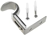 Window Treatments item: :USE Gallia Center Bracket, Polished Aluminum
