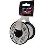 Shaxon SO18-100WT Solid Copper Wire on Spool, 100-Feet, White