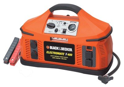 Black & Decker VEC026BD Electromate 400 Jump-Starter with Built-In Air Compressor