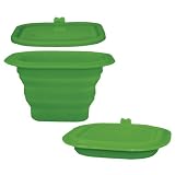Green Sprouts Eco-friendly  Collapsible Silicone Storage Bowl, Green