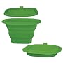 Green Sprouts Eco-friendly  Collapsible Silicone Storage Bowl, Green