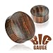Solid Organic Sono Wood Saddle Plugs 0G (8mm) - Sold as a Pair - (Sizes from: 6mm up to 50mm)
