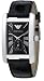 Emporio Armani Watch, Men's Black Leather Strap AR0143