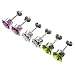 Sterling Silver Square 6mm Earring Set