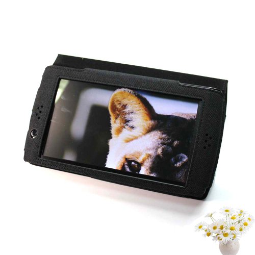 GTMax Stand étui housse en cuir pour Archos Arnova 7 G2 7-inch Android Tablette - Noir