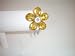 Bracelet Hinged with Crystal Flower Yellow