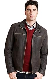 North Coast Suede Leather Biker Jacket