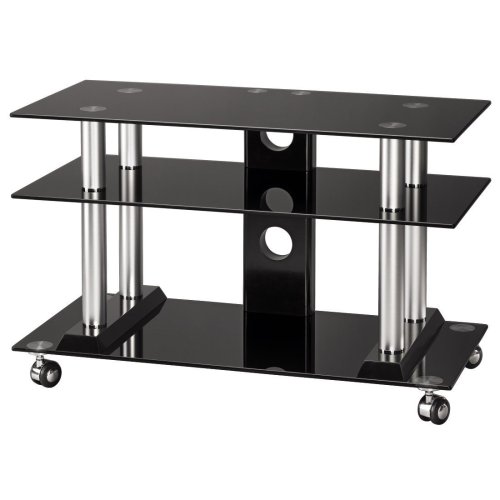 Hama 00083717 LCD-/Plasma-TV-Rack, 1200 mm, drei Ablagen, Schwarz