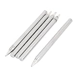 uxcell ソルダーアイアンチップ はんだこて先　40W　アイアン　ポイント　チップ　70mmの長さ　シルバー　トーン　5本入り