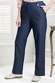 Classic Collection Pure Cotton Straight Leg Pull On Jeans Classic Collection Pure Cotton Straight Leg Pull On Jeans