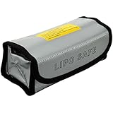 BW&reg; Fireproof Explosionproof Lipo Battery Safe Bag Lipo Battery Guard Safe Bag Pouch Sack for Charge & Storage 185x75x60mm Large size