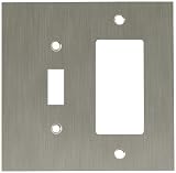 Liberty Hardware 64934 Convex Single Switch Decorator Wall Plate Satin Nickel