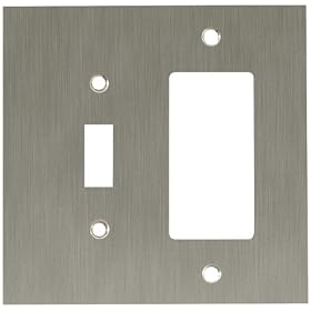 Liberty Hardware 64934 Convex Single Switch/Decorator Wall Plate, Satin Nickel