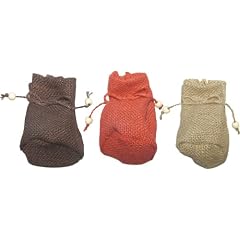 Jutes�ckchen 3 St�ck farbig
