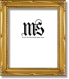 Frame for Picture Photo Diploma or Poster, Gold, style #622