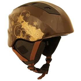 snow*star Casque de Ski / Snowboard - Marron & Or