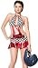 Sexy Adult Womens Costume Red Race Car Racing Dress Womens U.S. Medium/Large