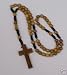 Brown Beads with Black Threads Rosary 6.5