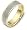 14 Karat 7mm Titanium & Yellow Gold Wedding Band Ring - 6.25