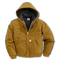 Carhartt Men's Jacket Active Flannel Lined 4XLT Brown J140