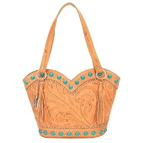American West Boot Scoot Boogie Zip Top Tote