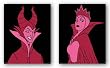 Evil Queens Set by Walt Disney 14"x11" Art Print Poster