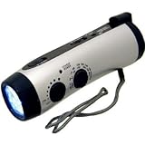 IMAGE OF Emergency Hand Crank Dynamo Led Flashlight with AM/FM radio USB Cable +Built-in Speaker