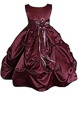 Girls Ankle Length Flower-Girl Dress/Pageant Dress/Wedding Dress 