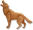3-D Wooden Puzzle - Grey Wolf -Affordable Gift for your Little One! Item #DCHI-WPZ-M024