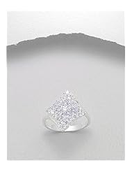 Lavender CZ Ring In 92.5 Sterling Silver