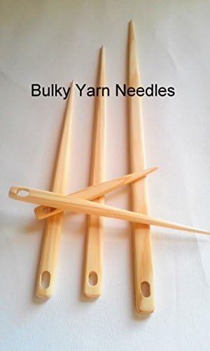 Buy one get one FREE! 5 Bulky Yarn Weaving Needles Sizes 4,6,8,10 and 12 Inches Long (Pack of 5)