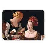 The Cheat with the Ace of Diamonds, detail.. - Mouse Mat Art247 Highest Quality Natural Rubber Mouse Mats - Mouse Mat