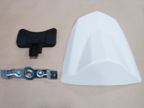 TMS Rear Seat Tail Fairing Cowl Cover Unpainted White with Mounting Bracket for Suzuki GSXR 600 750 2004 2005