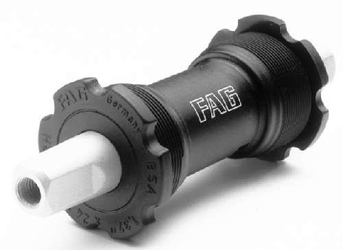 FAG Tretlagerachse / Innenlager 4-Kant 110,5 mm lang ~ BSA ~ zum einschrauben