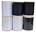 100 % Polyester All Purpose Sewing Thread Spool Set 3 White,2 Black, 1 Navy 600 Yards Per Spool