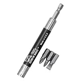 Vermont American 16062 ScrewBoss Standard Screwdriver Bit Tip Holder with Slotted and Phillips Bit Tips