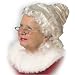 Sra. Claus para adultos peluca - sombreros, pelucas y máscaras