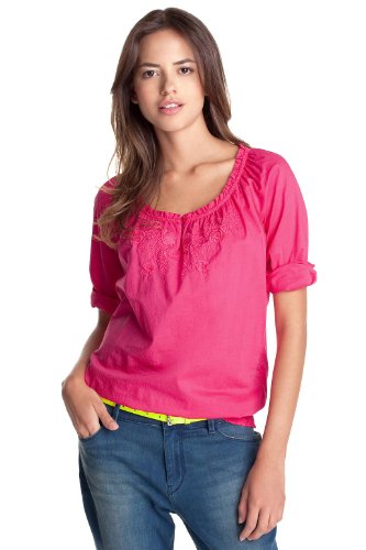 ESPRIT Damen Bluse Regular Fit, D21318, Gr. 38 (M), Pink (tracy pink 670) Preisvergleich