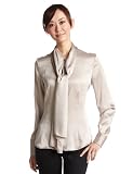 (ナラ カミーチェ)NARA CAMICIE ソフトサテンボウタイブラウス 10-12-01-414