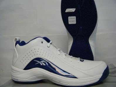 Reebok Men's Jump Ball Basketball White/royale Shoes Size 14 Us