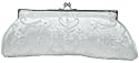 Bridal, Embroidered, Clutch, , Metal Frame, Evening Bag - Casablanca Bag